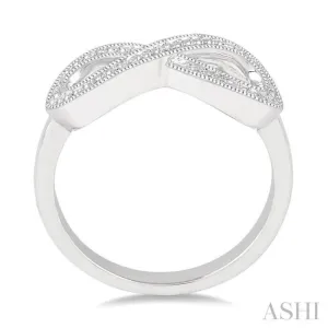 1/50 Ctw Round Cut Diamond Fashion Ring in Sterling Silver