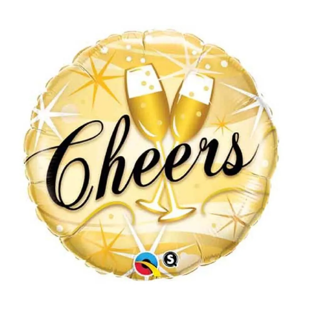 18" Cheers Starburst Mylar Balloon