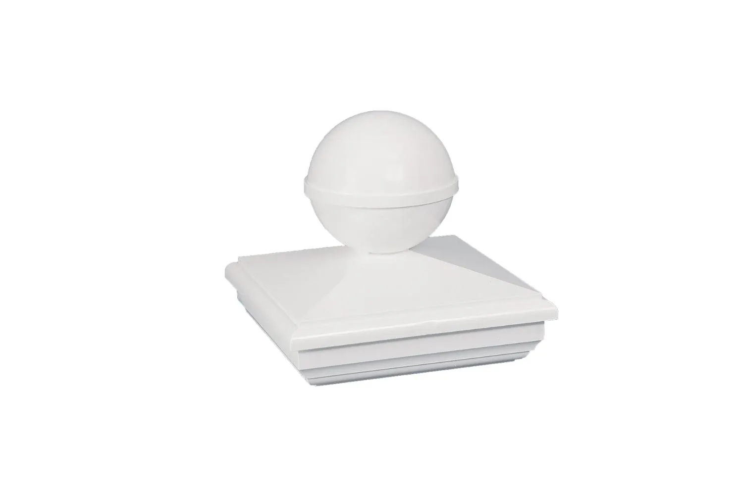 4x4 New England Ball PVC Post Cap