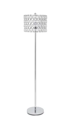 62" Round Shade Crystal Glam Floor Lamp- Model #388543