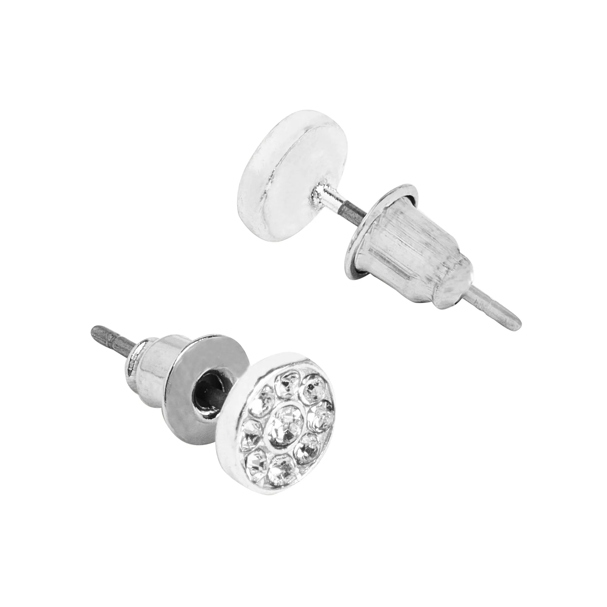 Accessorize London Women's Silver Linked Heart Stud Earrings Pack of Three