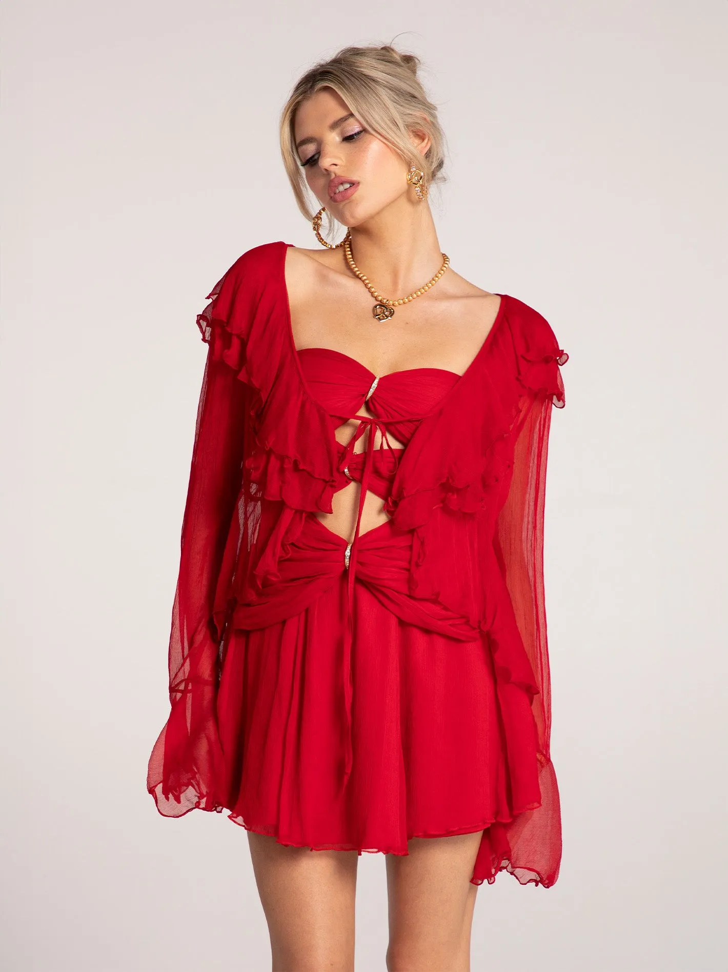 Annika Cardigan (Red)