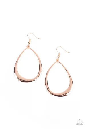 ARTISAN Gallery - Rose Gold Paparazzi Earrings