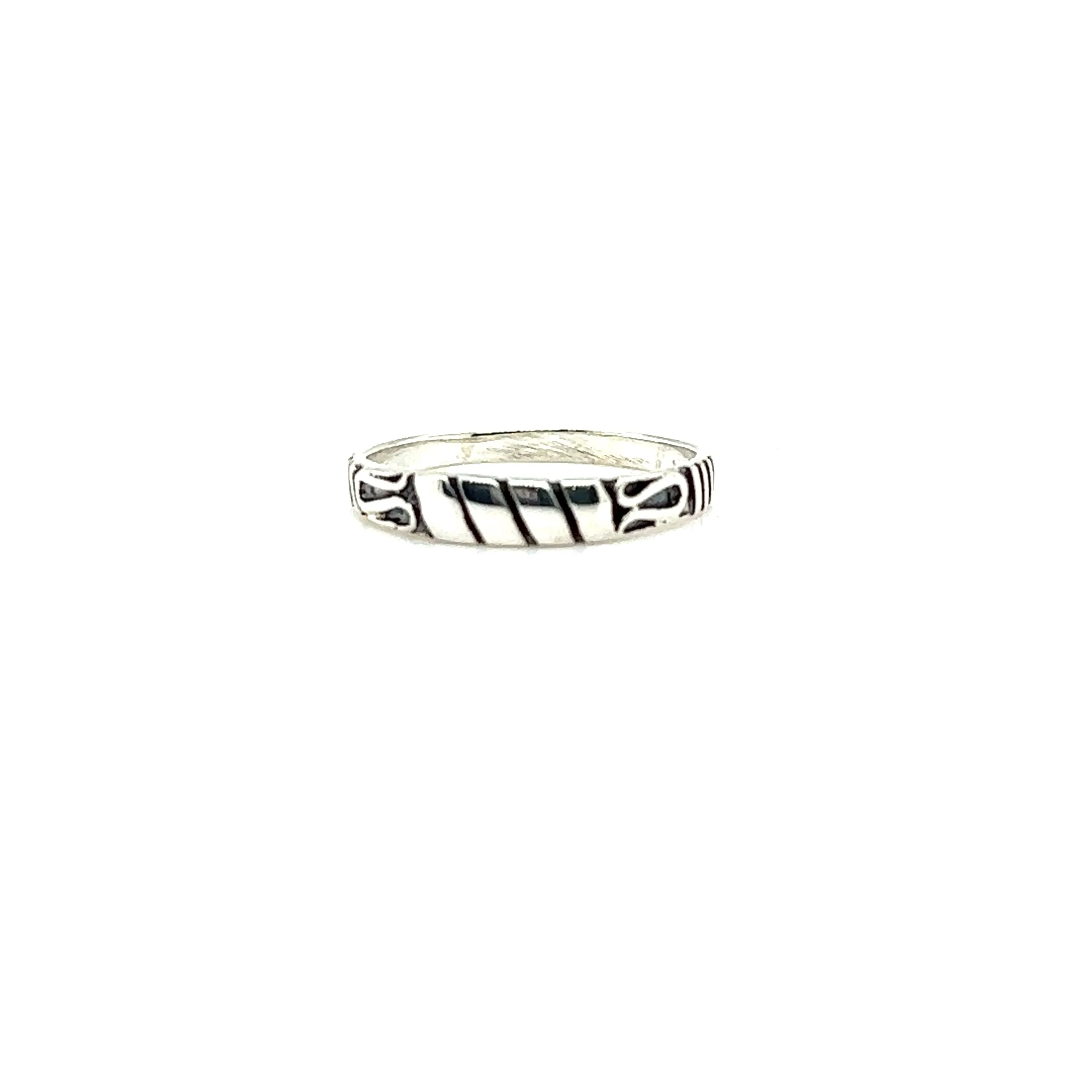 Bali Style Silver Band
