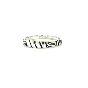 Bali Style Silver Band