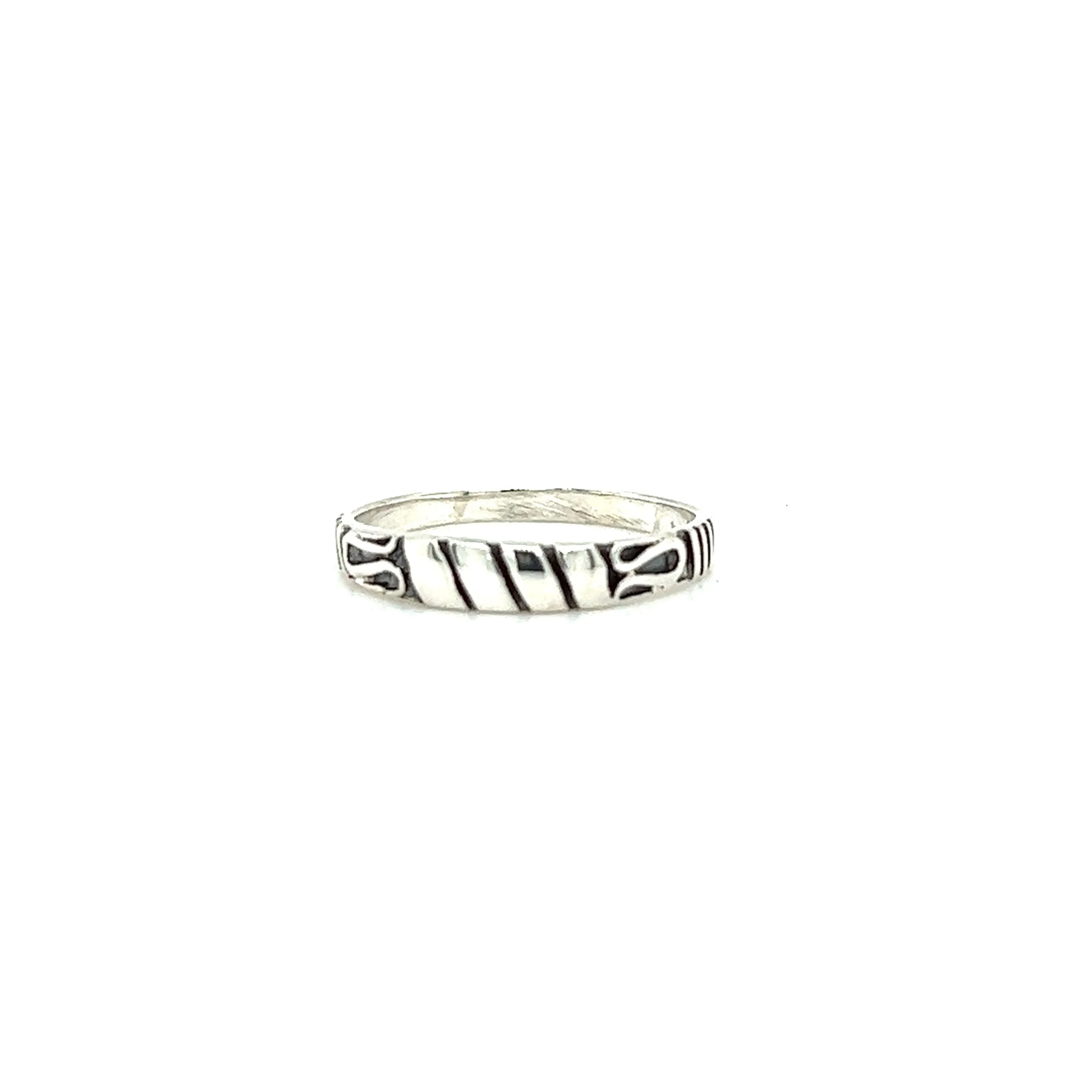 Bali Style Silver Band