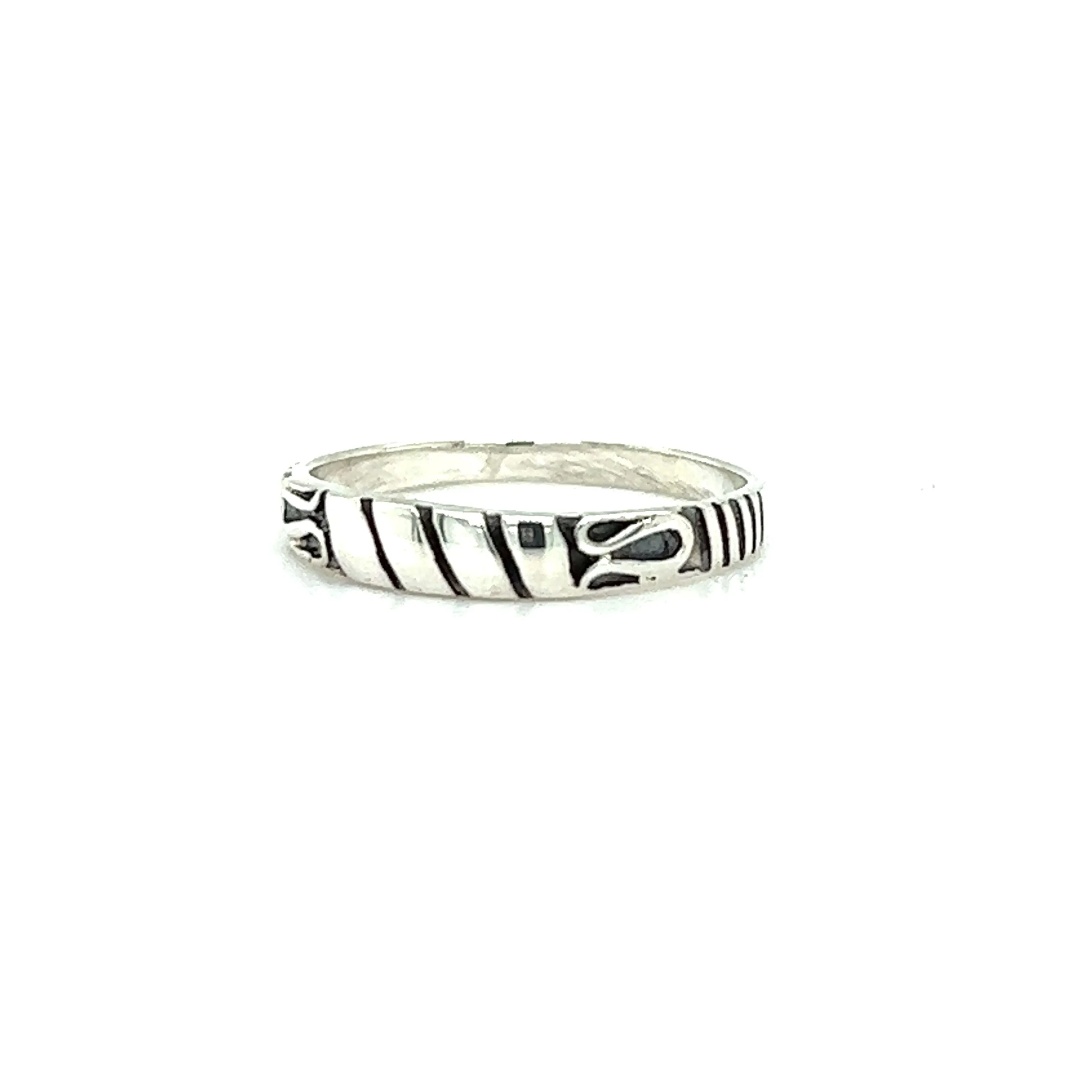 Bali Style Silver Band