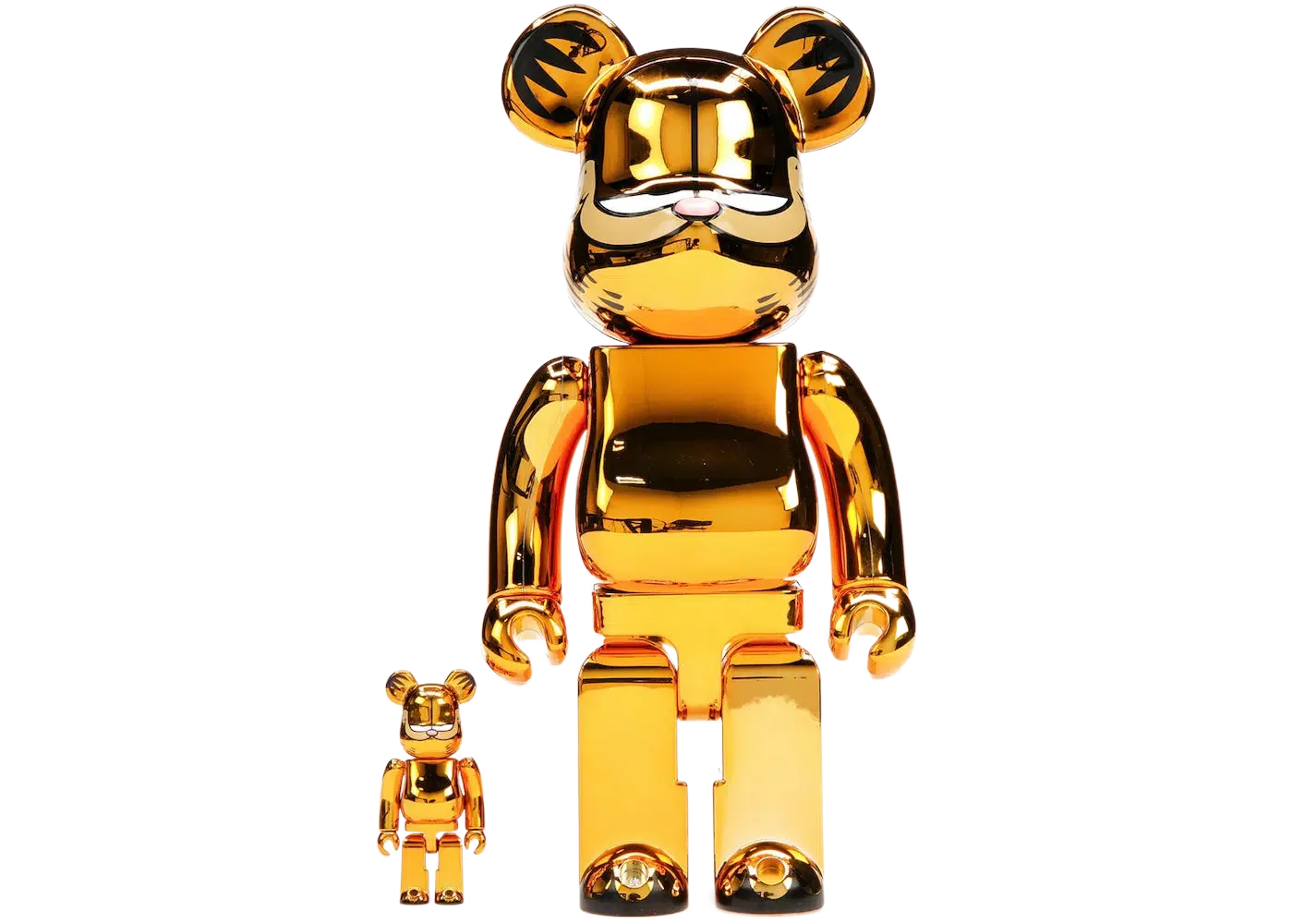 Bearbrick Garfield 100% & 400% Set "Gold Chrome Ver."