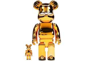 Bearbrick Garfield 100% & 400% Set "Gold Chrome Ver."