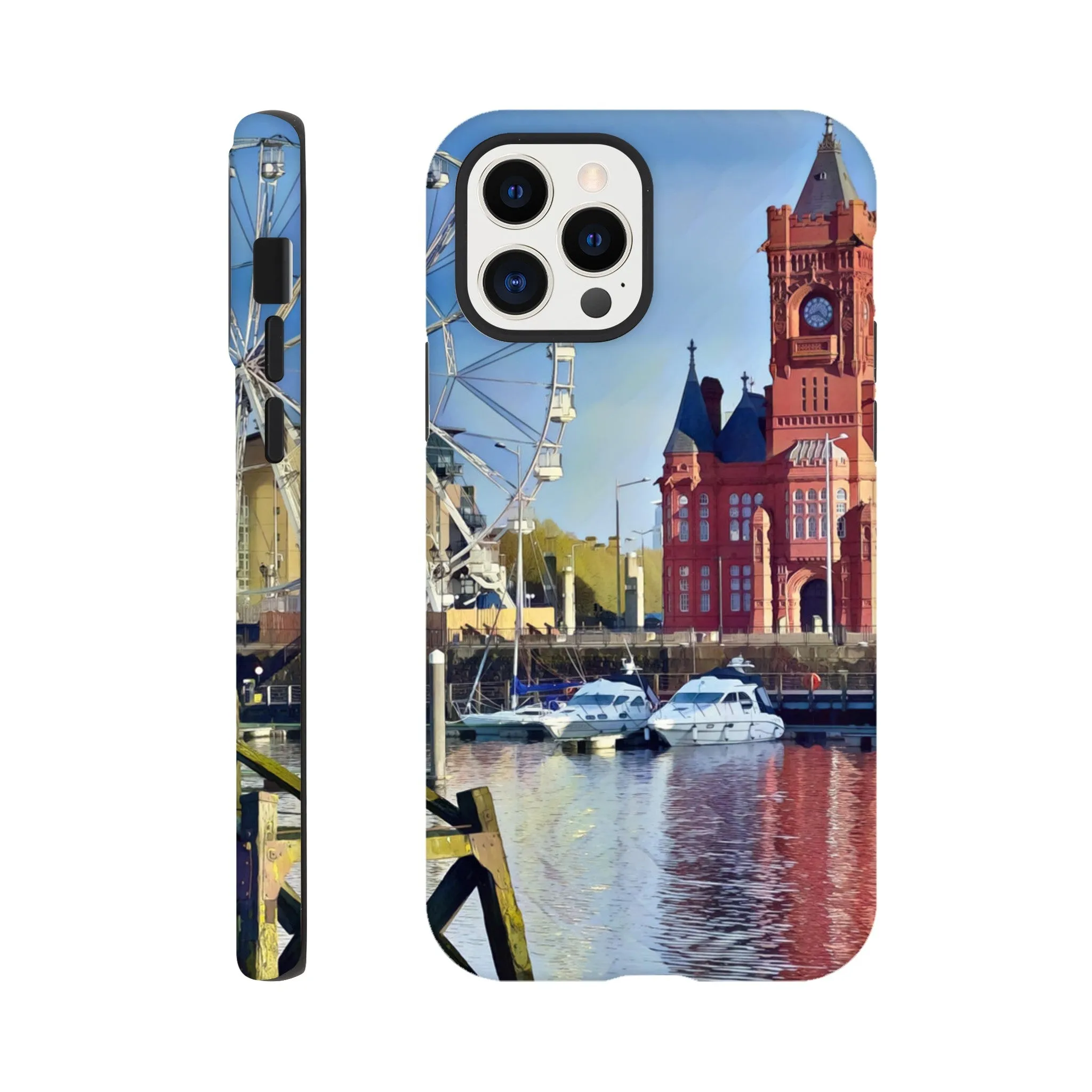 Cardiff Bay Retro Tough case Mobile Phone