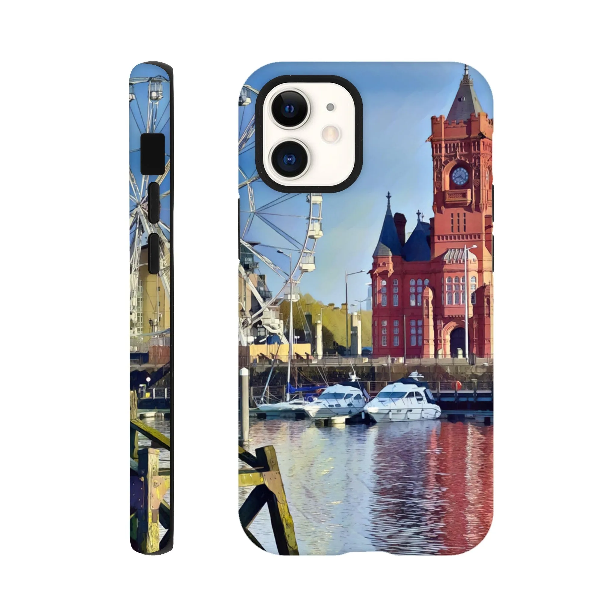 Cardiff Bay Retro Tough case Mobile Phone