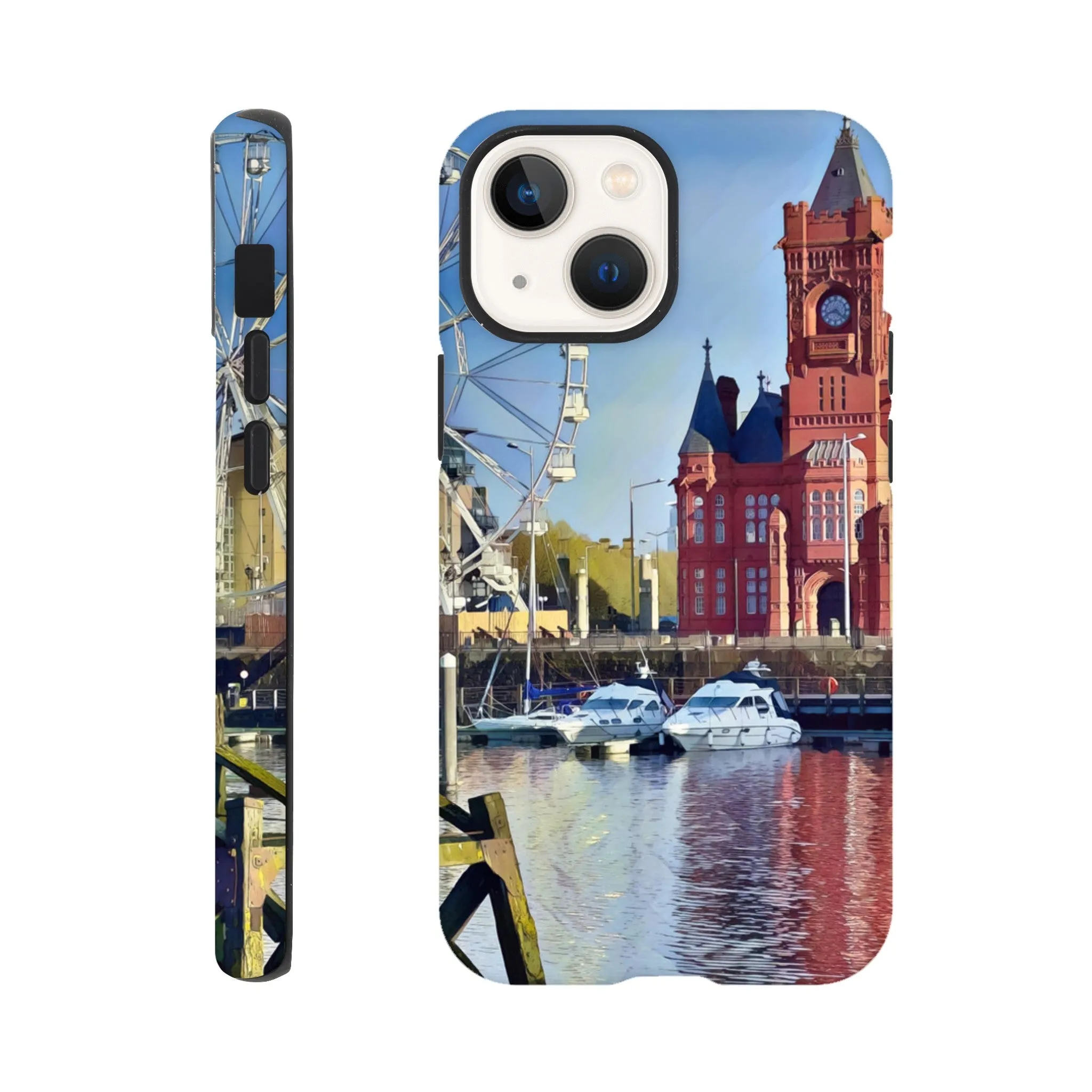 Cardiff Bay Retro Tough case Mobile Phone