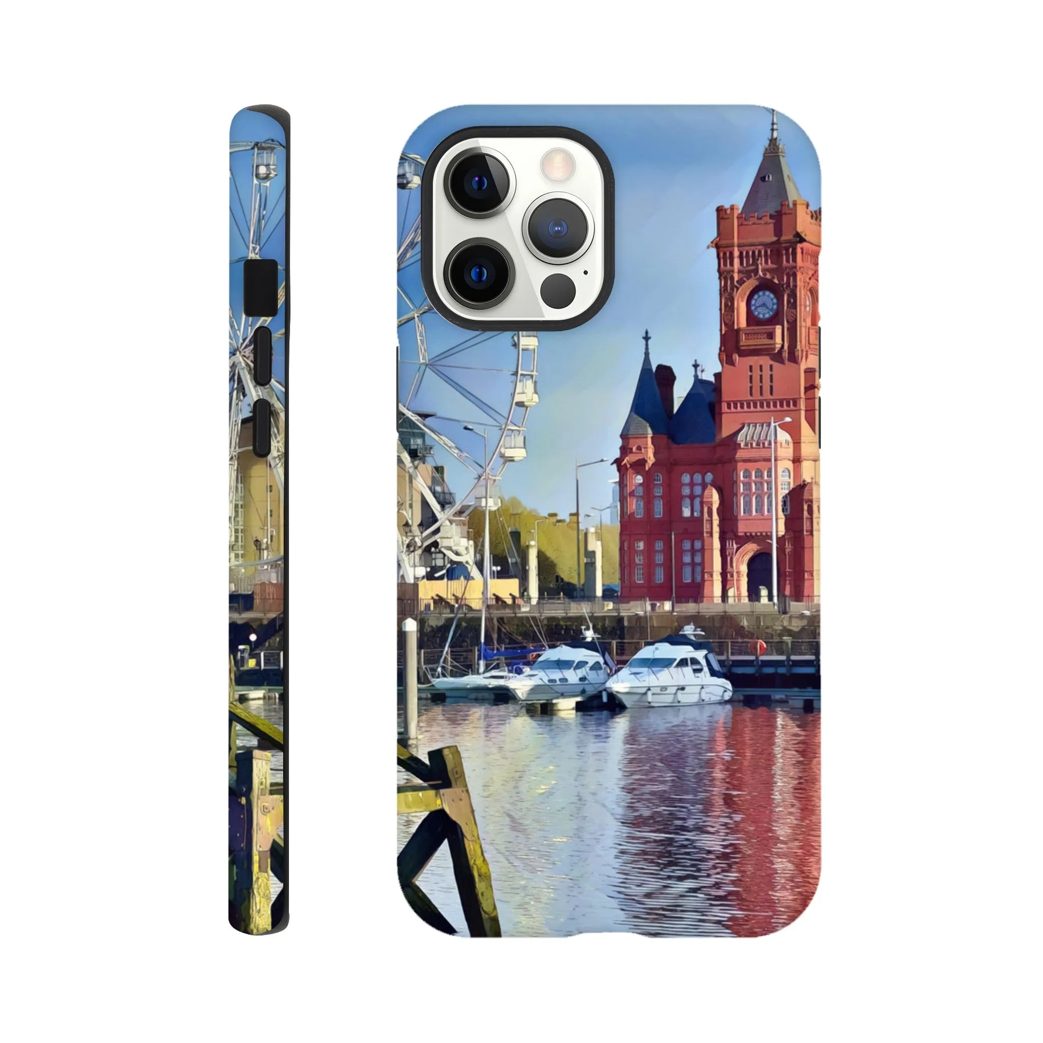 Cardiff Bay Retro Tough case Mobile Phone