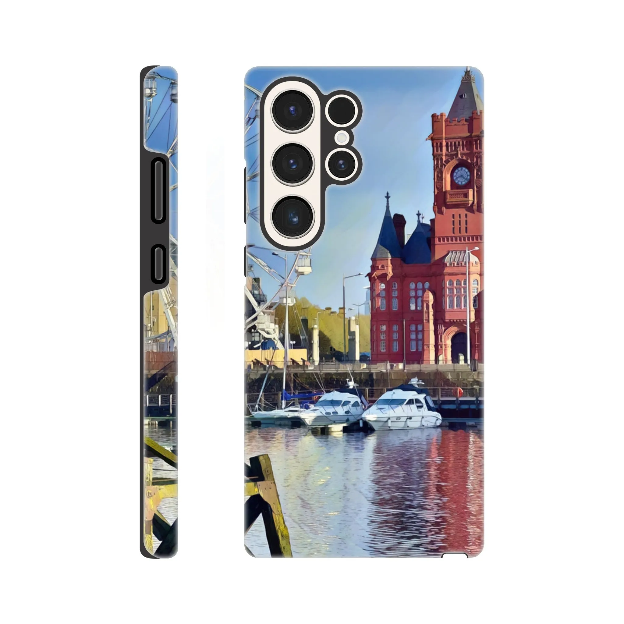 Cardiff Bay Retro Tough case Mobile Phone