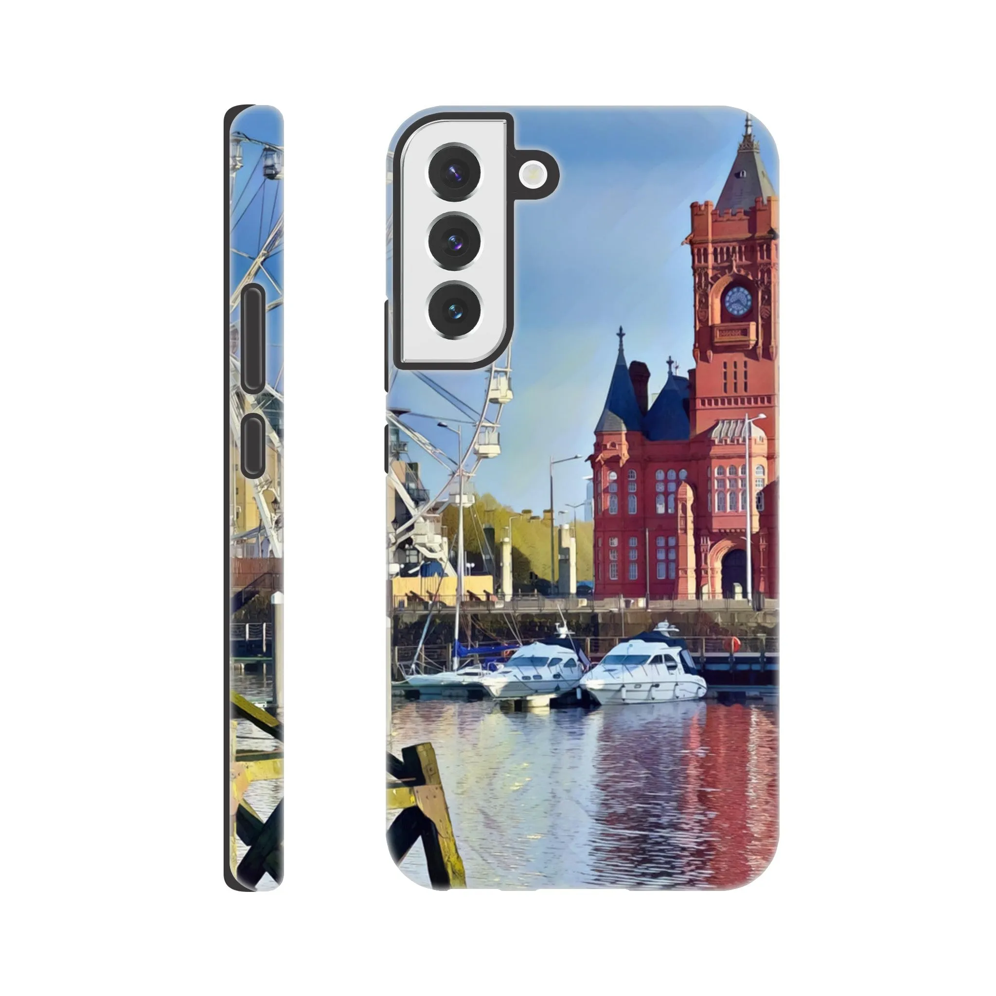 Cardiff Bay Retro Tough case Mobile Phone