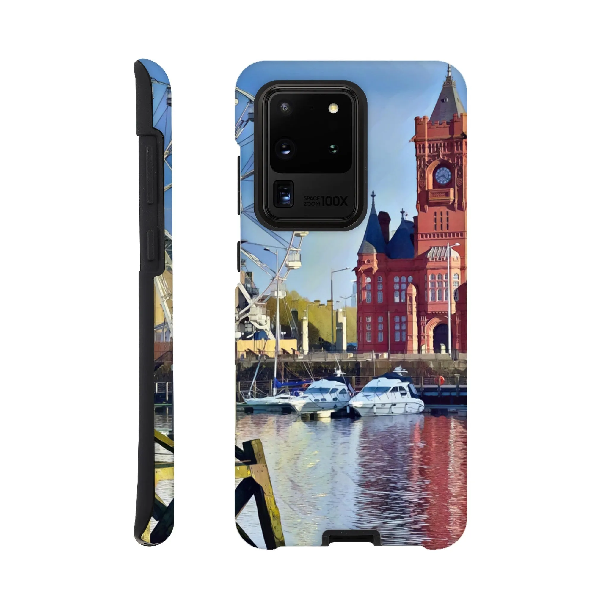 Cardiff Bay Retro Tough case Mobile Phone