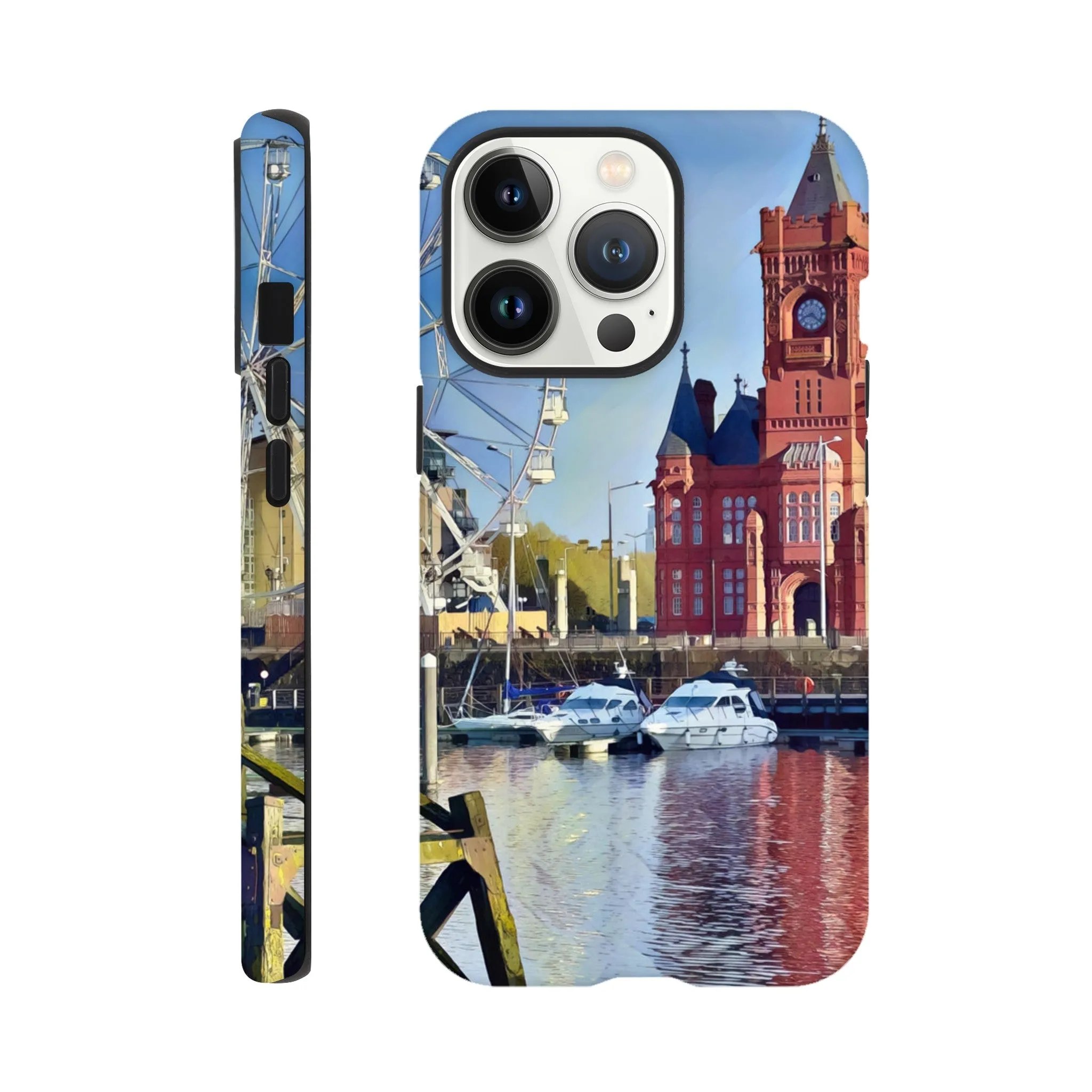 Cardiff Bay Retro Tough case Mobile Phone