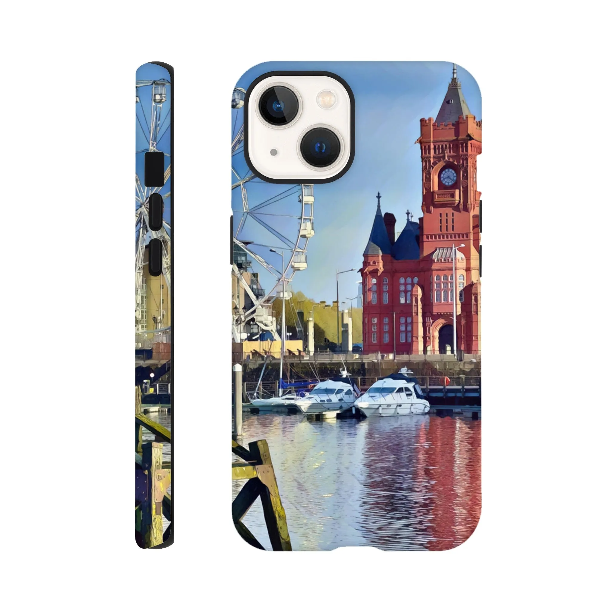 Cardiff Bay Retro Tough case Mobile Phone