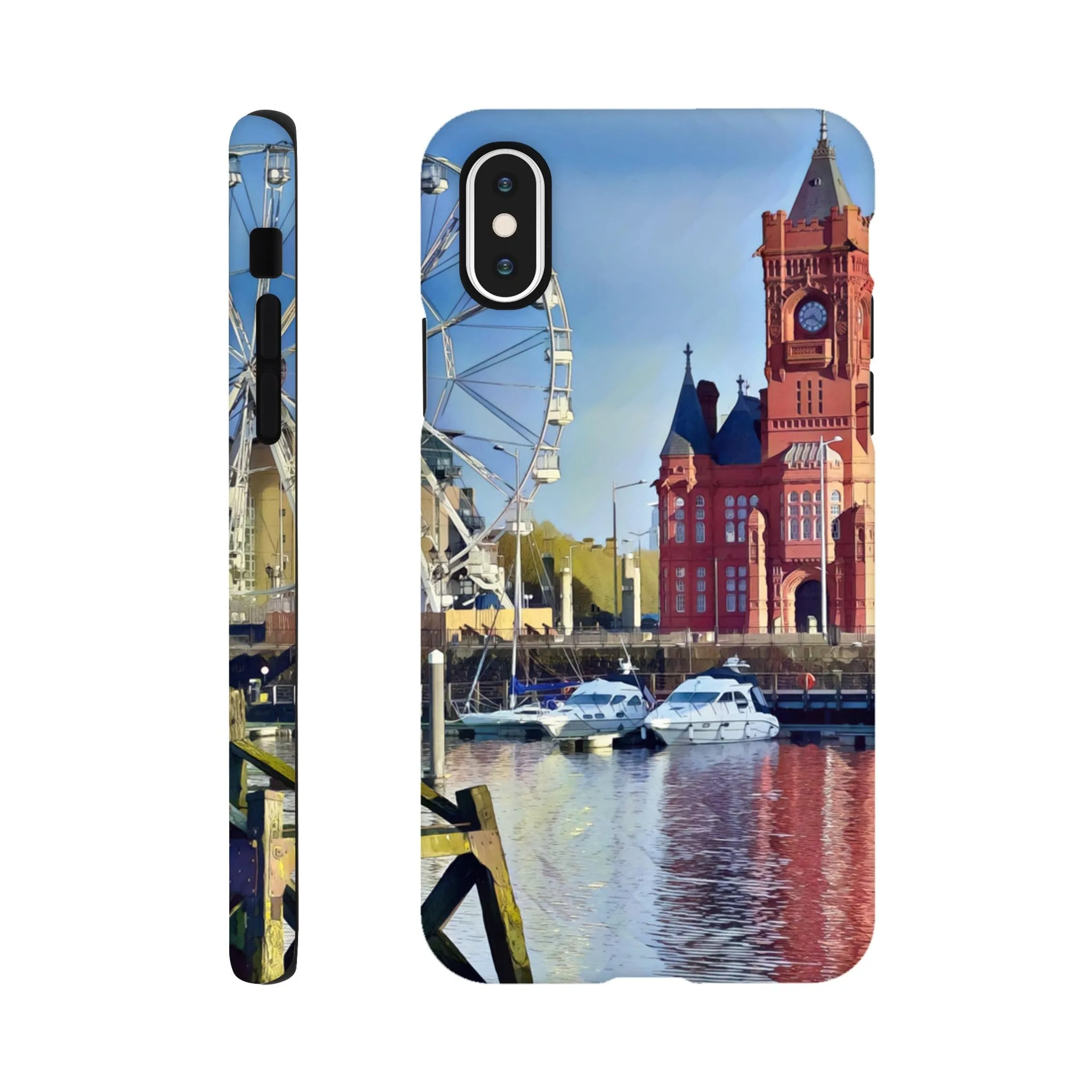 Cardiff Bay Retro Tough case Mobile Phone