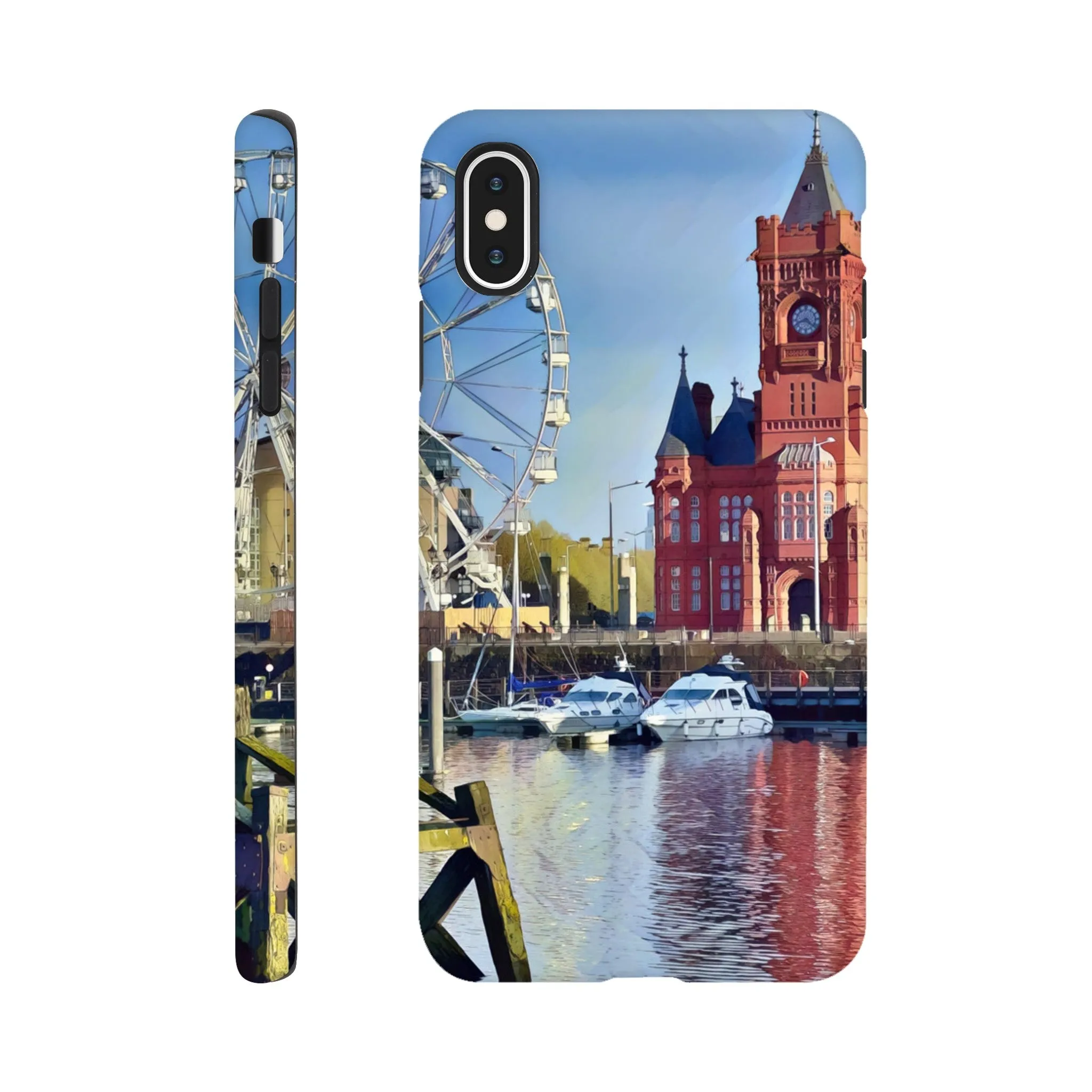 Cardiff Bay Retro Tough case Mobile Phone