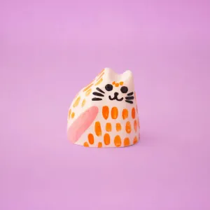 ceramic baby cat | orange