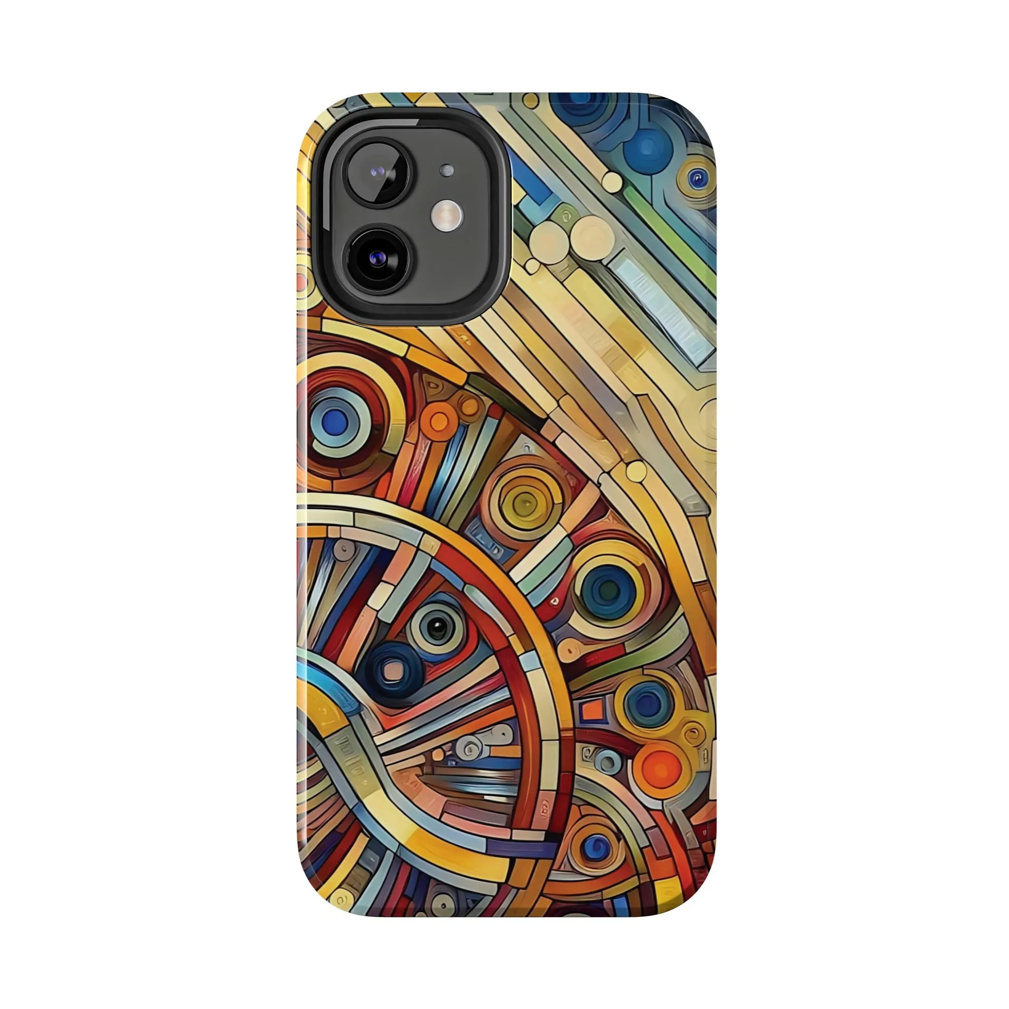 Colorful abstract round patterns design Tough Phone Cases