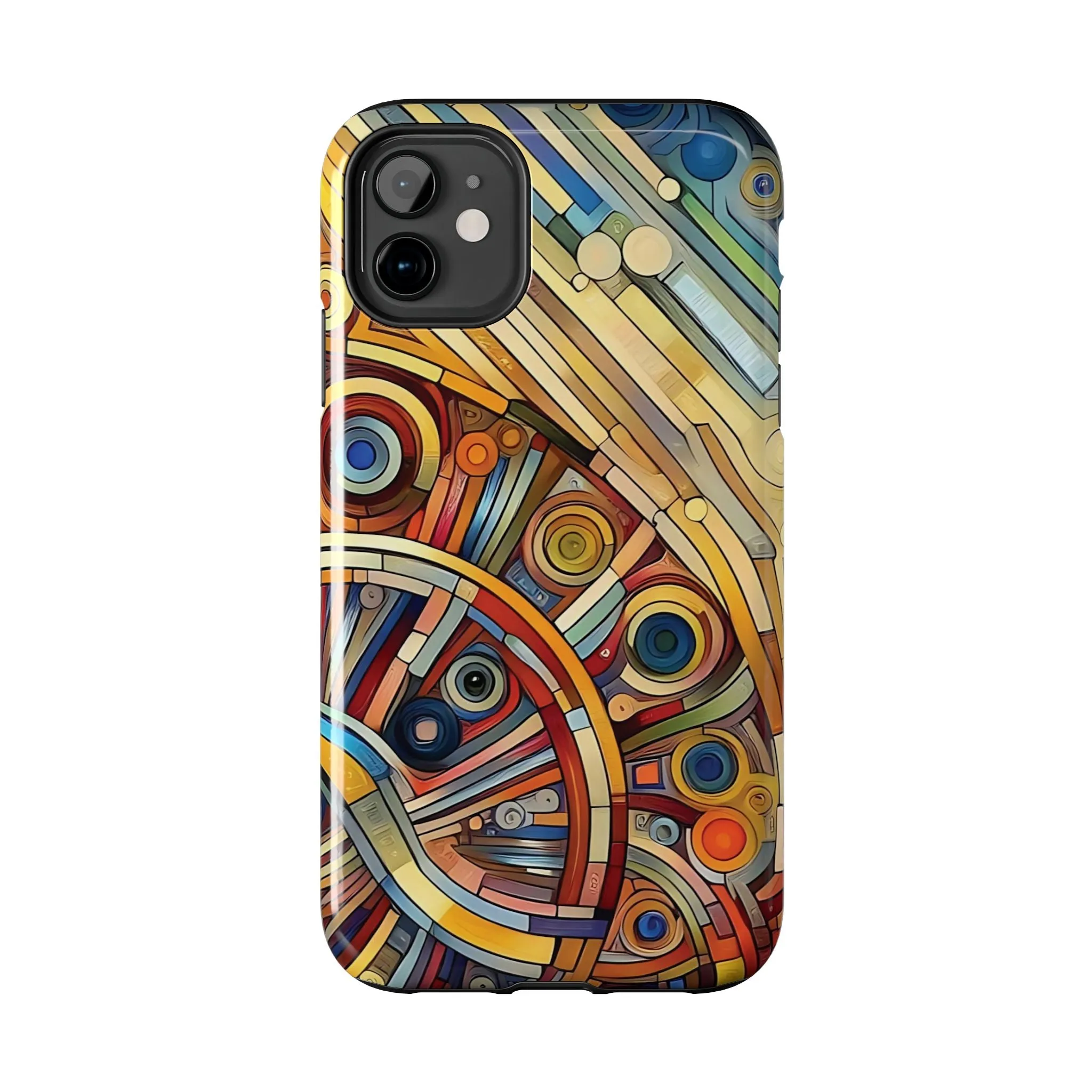 Colorful abstract round patterns design Tough Phone Cases