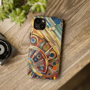 Colorful abstract round patterns design Tough Phone Cases