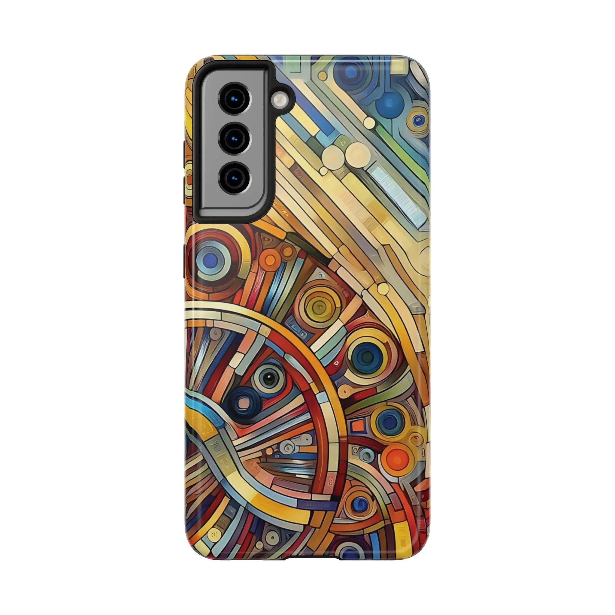 Colorful abstract round patterns design Tough Phone Cases