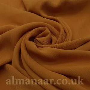 Crinkle Chiffon Hijab - Rust