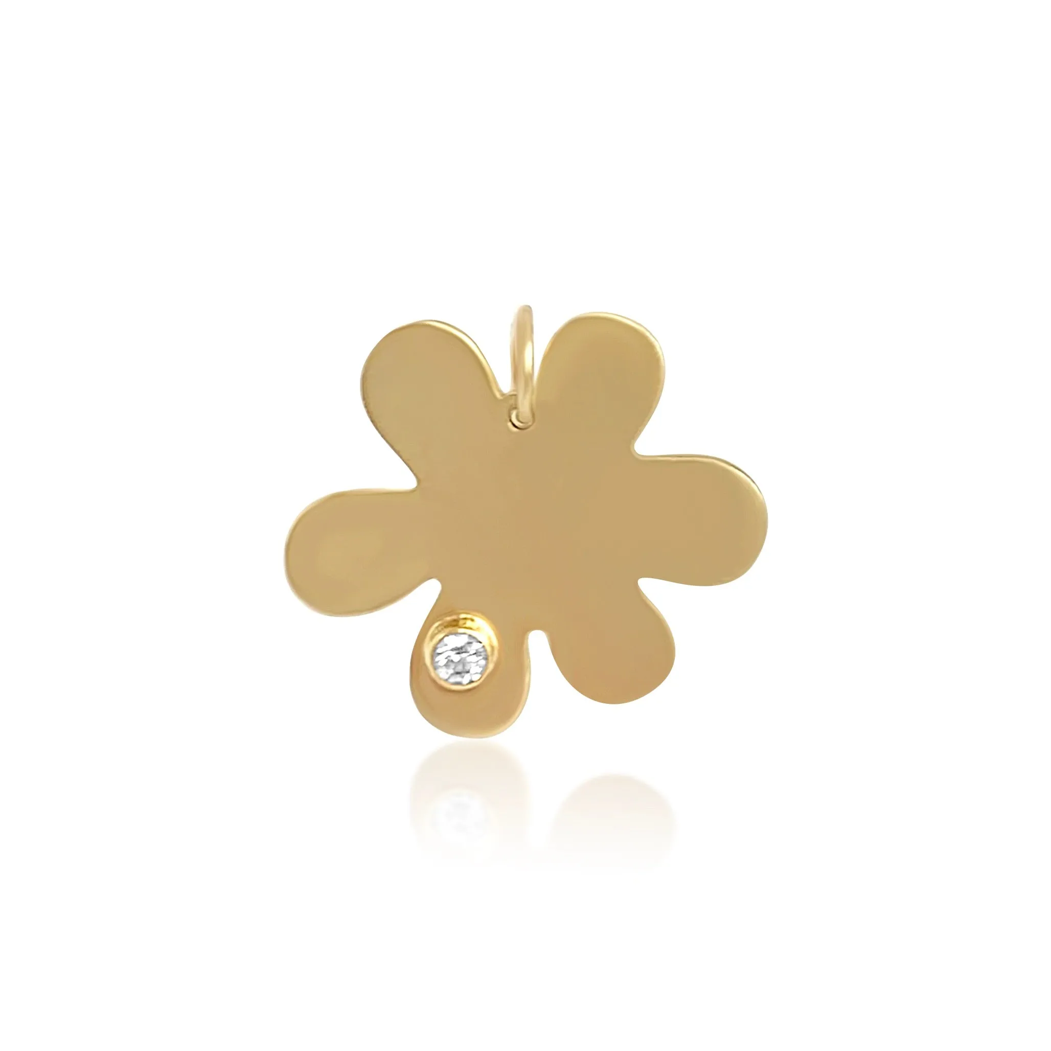 Daisy Diamond Petal Charm with Removable Bail