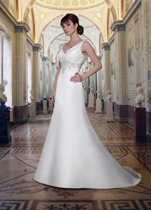 Davinci Bridal 8373 Size 24 Long A Line Wedding Dress V Neck Train Bridal Gown