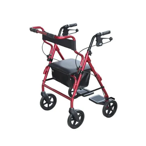 DAYS 2 in 1 Transit Rollator Red - Perform Health