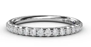 Delicate Pavé Diamond Anniversary Band