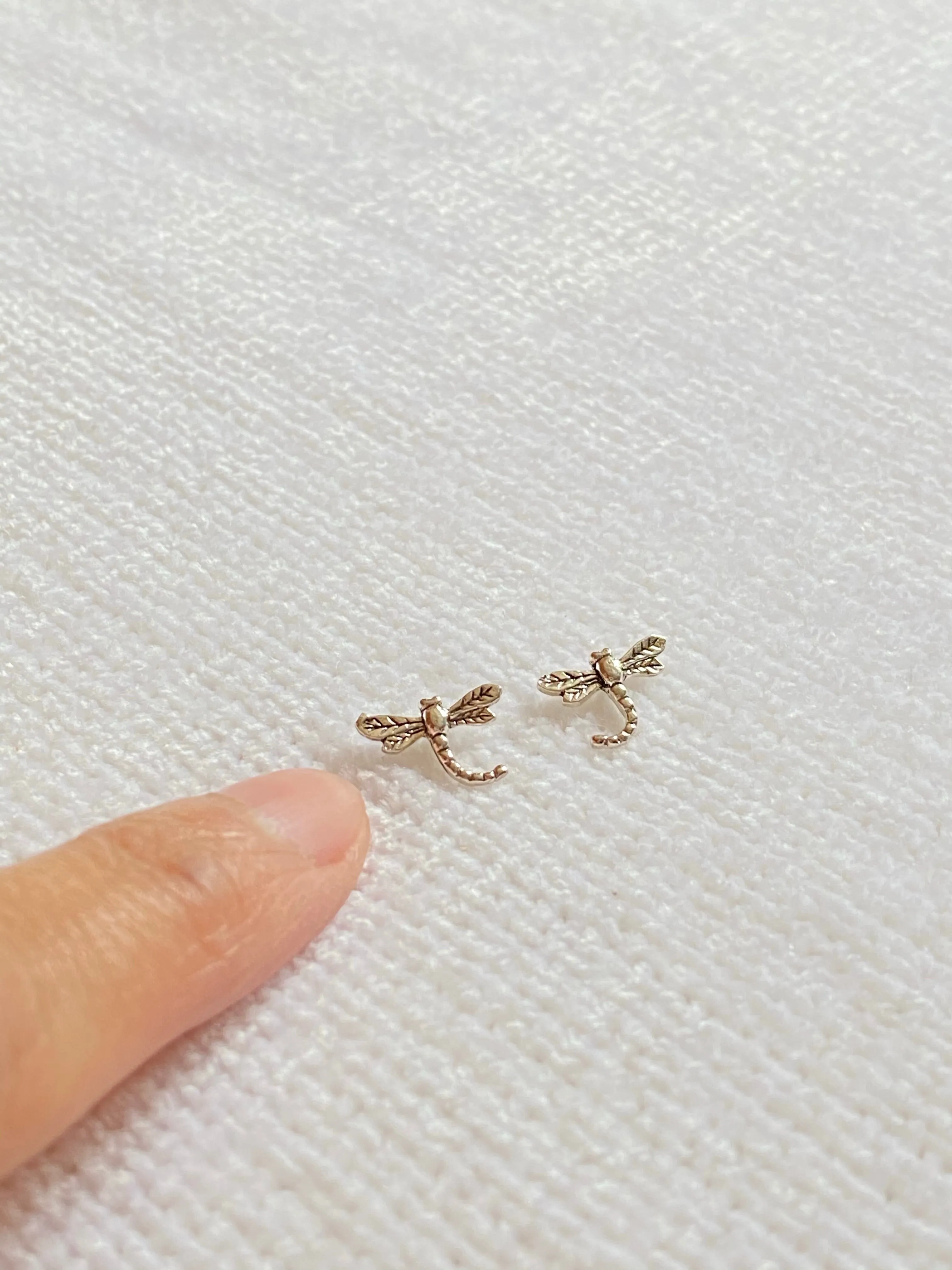 Dragonfly 925 Sterling Silver Stud Earrings