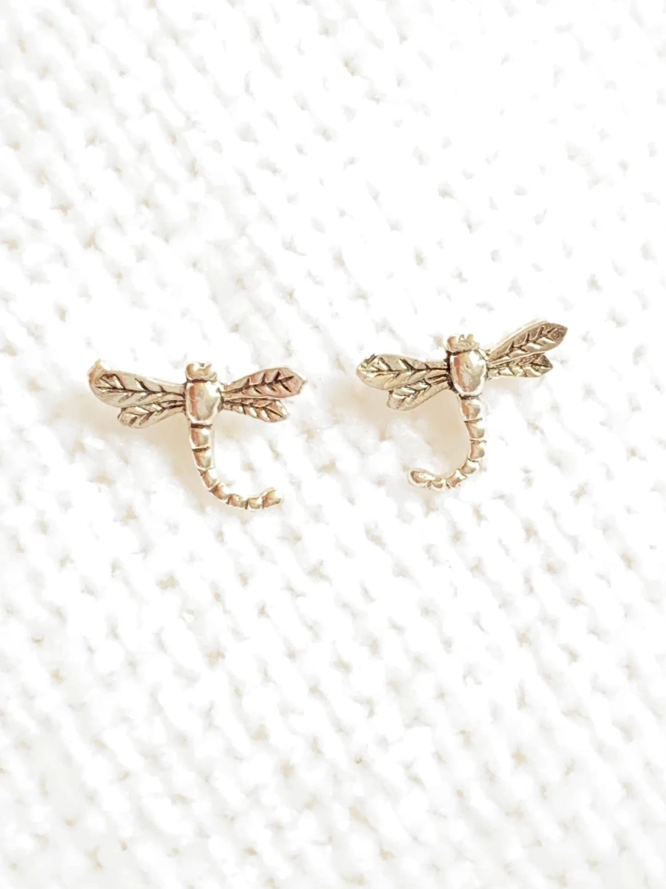 Dragonfly 925 Sterling Silver Stud Earrings
