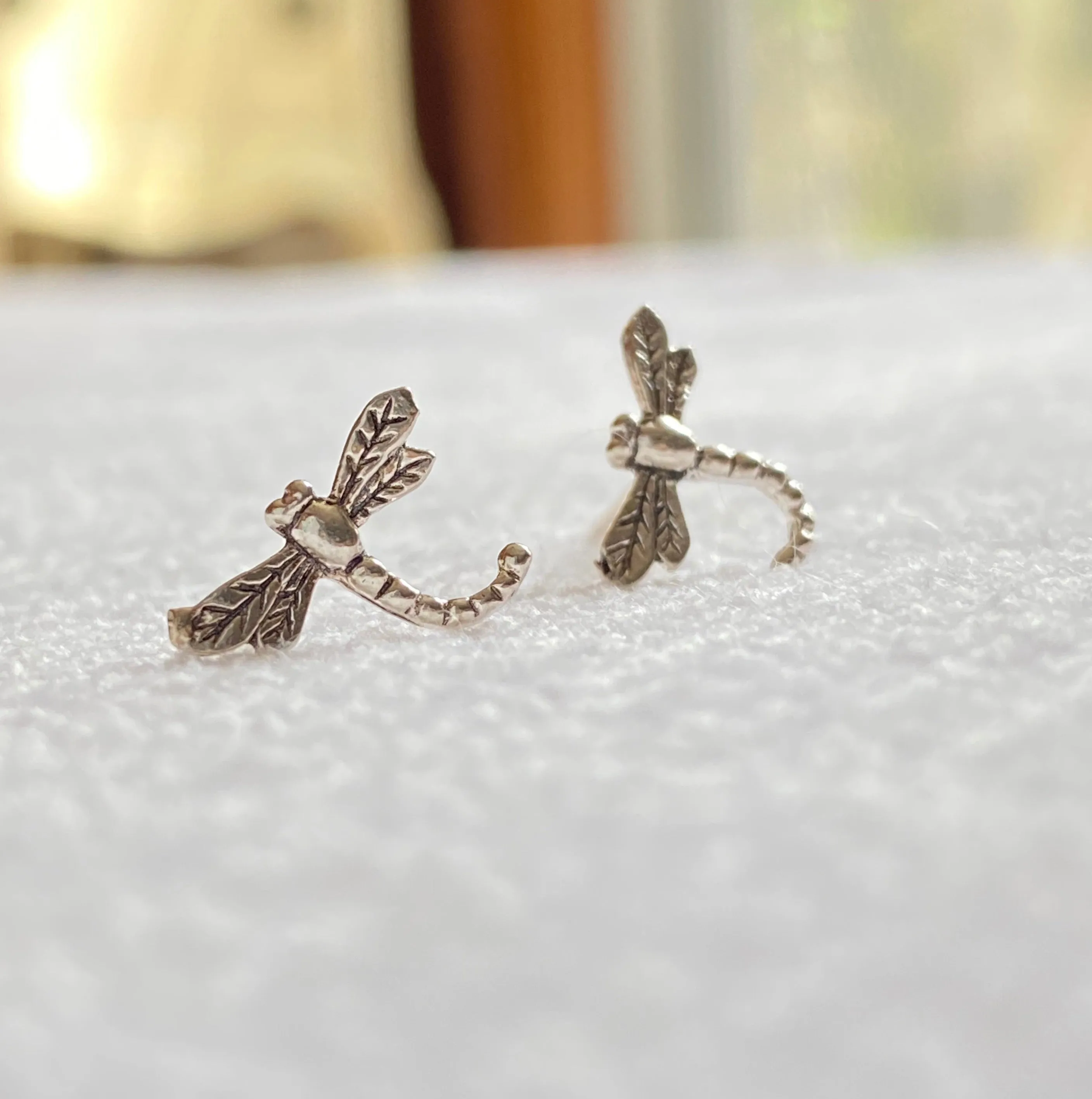 Dragonfly 925 Sterling Silver Stud Earrings