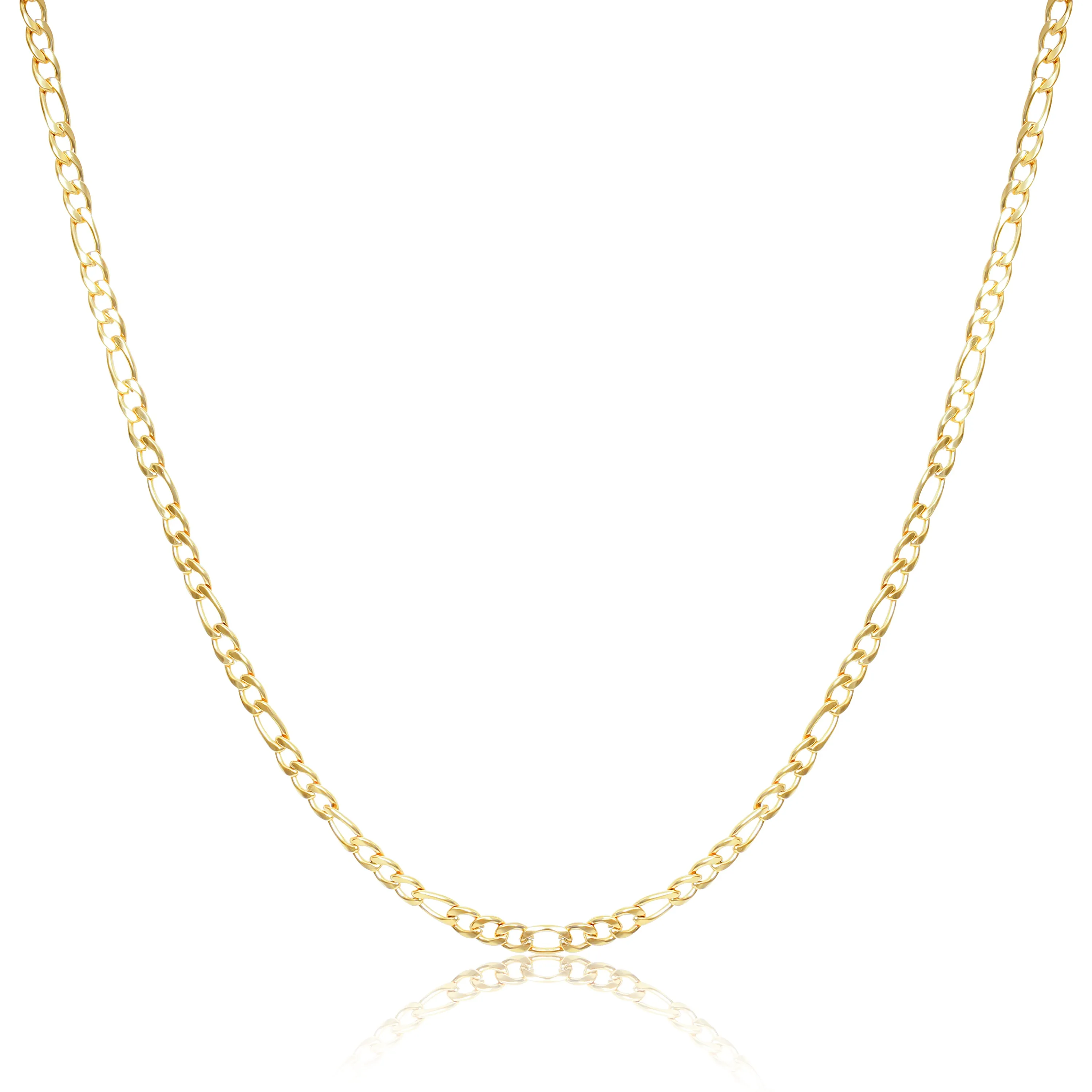 Figaro Cuban Chain 6mm - Gold