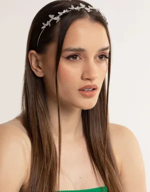 Gold Butterfly Diamante Detailed Headband
