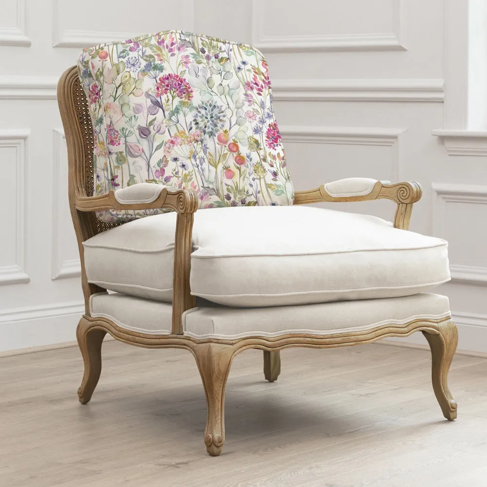 Hedgerow Printed Florence Chair Oak/Lotus