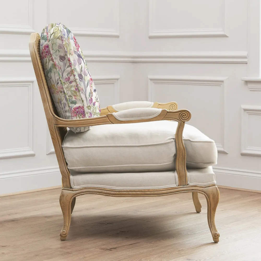 Hedgerow Printed Florence Chair Oak/Lotus