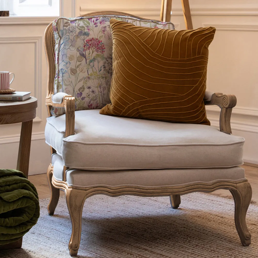 Hedgerow Printed Florence Chair Oak/Lotus