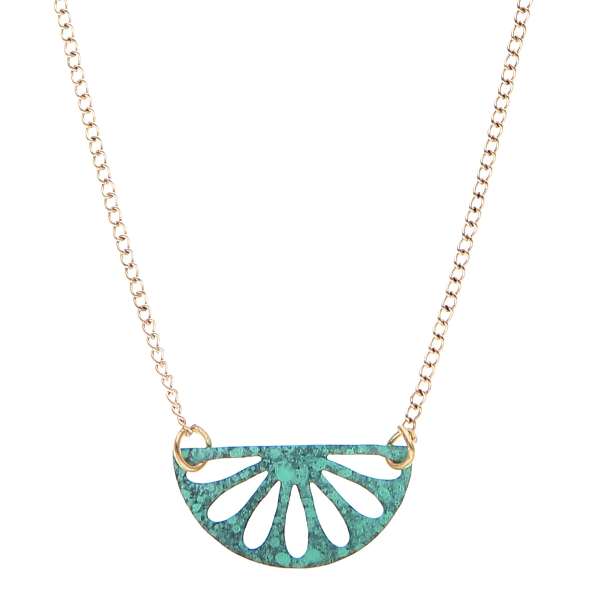 Helen necklace, green