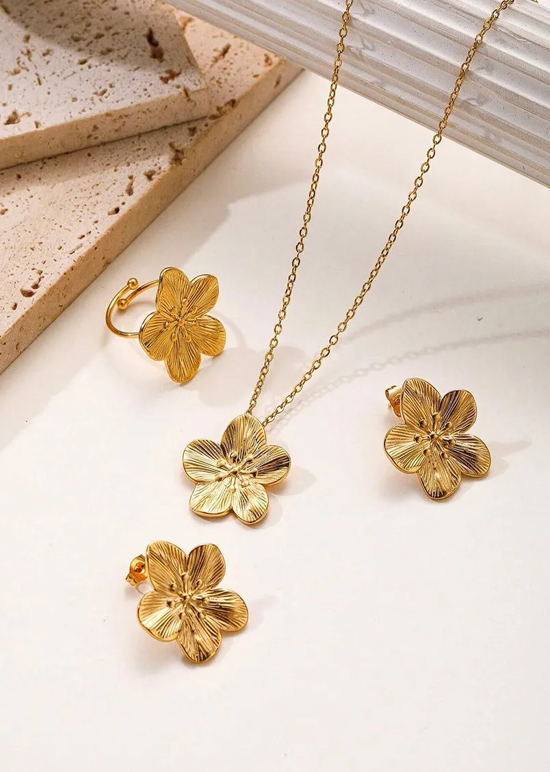 Hera 18K Gold Plated Flower Necklace