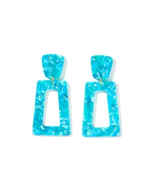 Kennedy Statement Earring - Atlantis Teal