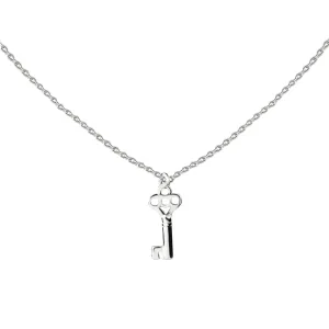 Key | Little Layer Necklace | Sterling Silver