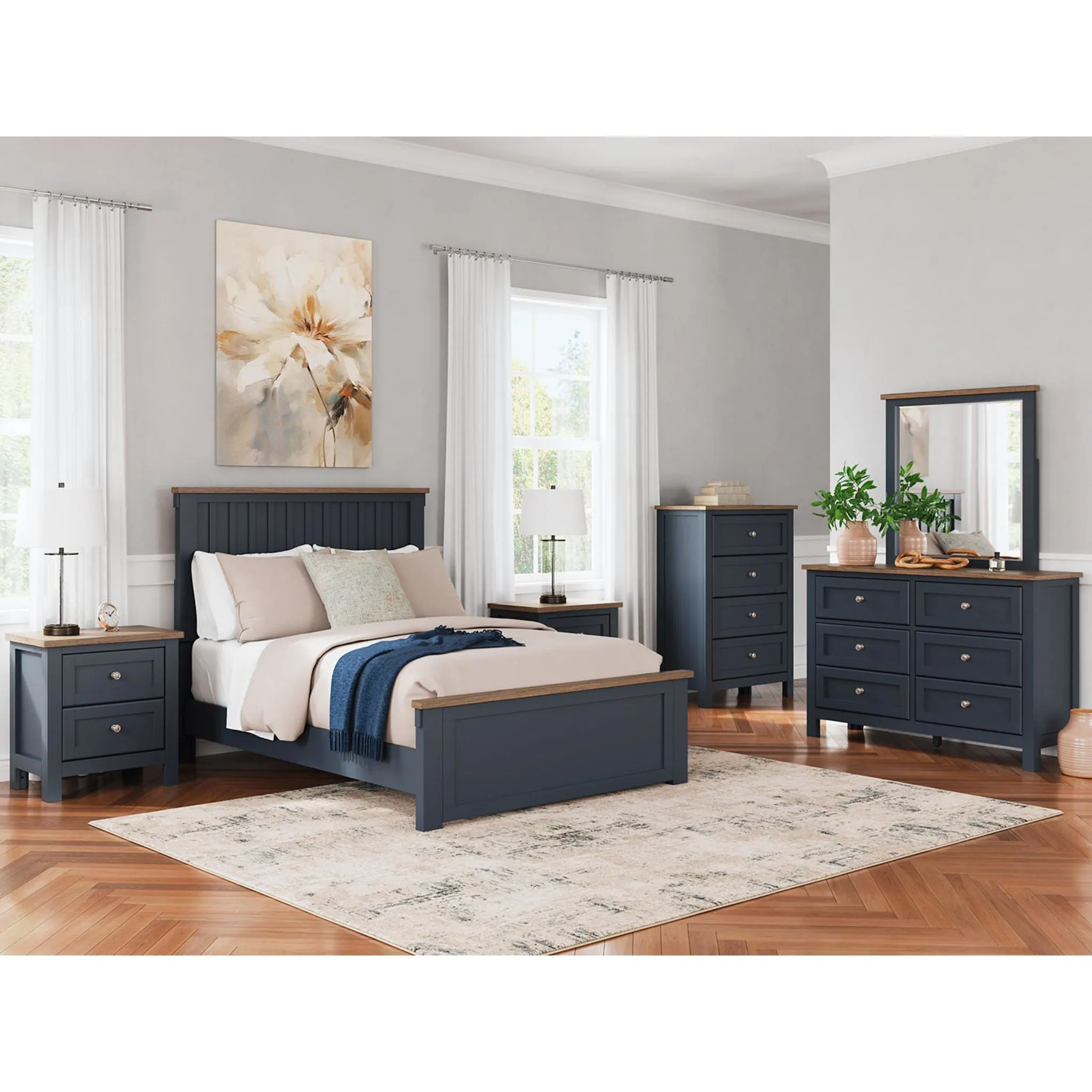 Landocken Queen Panel Bed