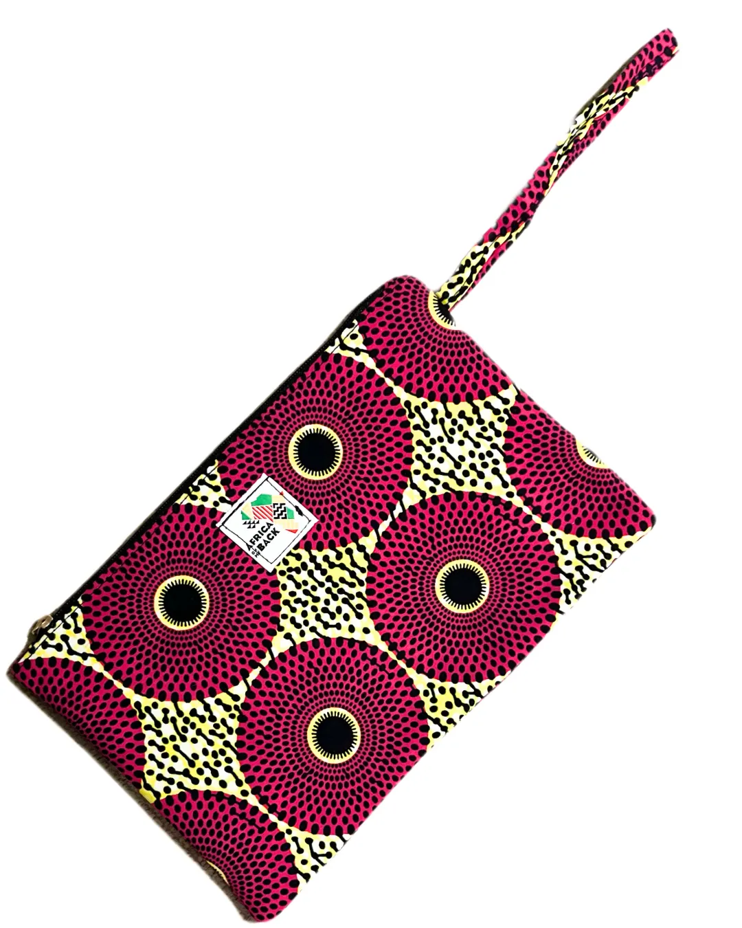 Lime and Magenta Wristlet