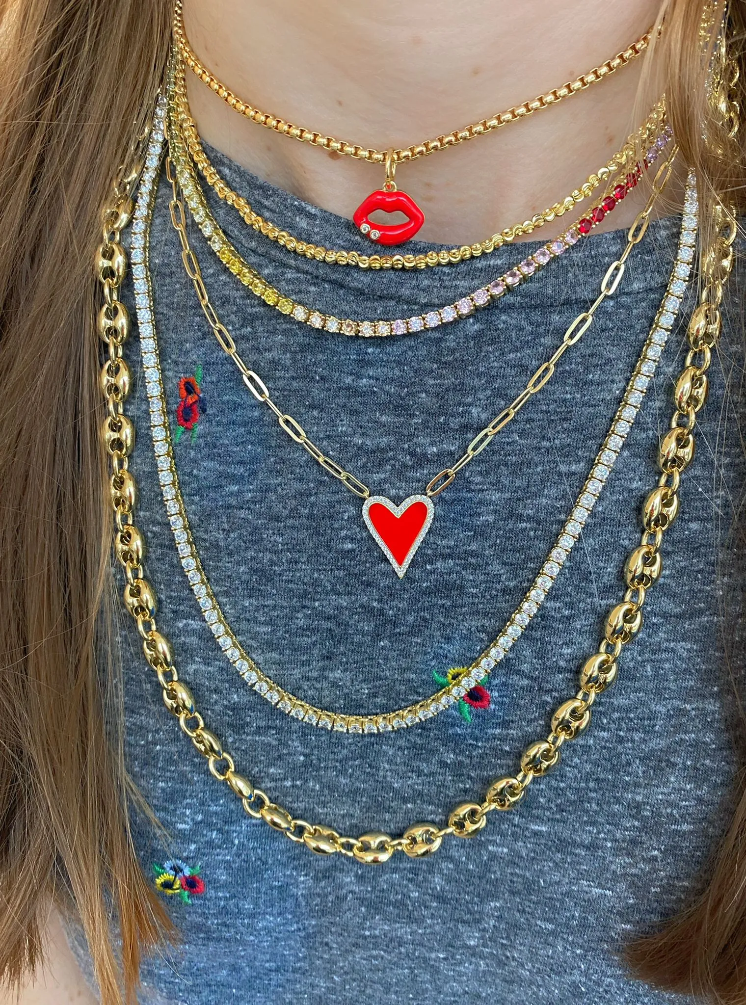 Lip Enamel Charm