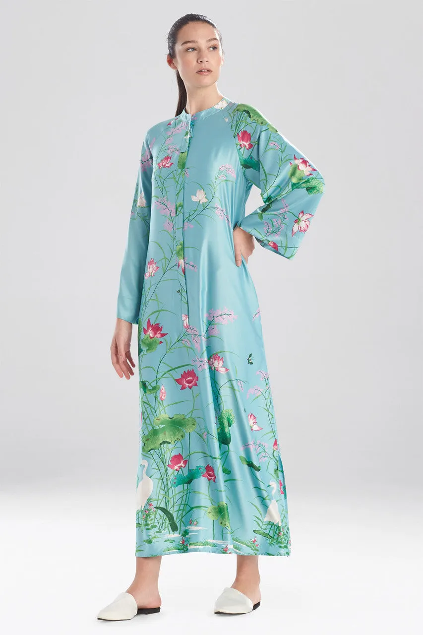 Lotus Garden Zip Caftan